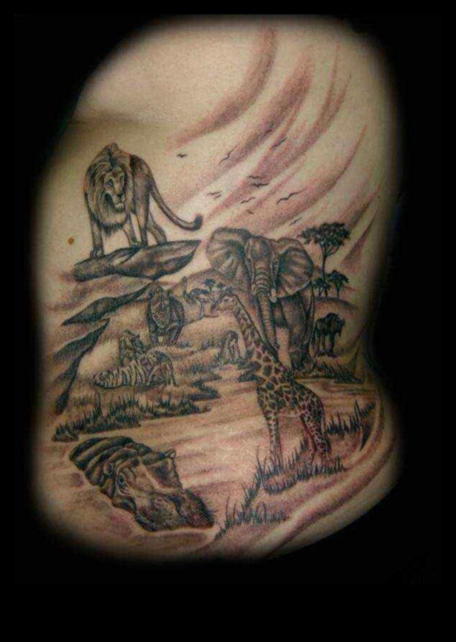 Safari Skin: Ανακαλύψτε την τέχνη των τατουάζ ζώων